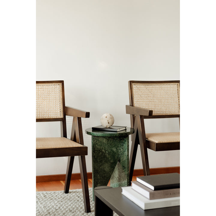 American Home Furniture | Moe's Home Collection - Grace Accent Table Green Marble