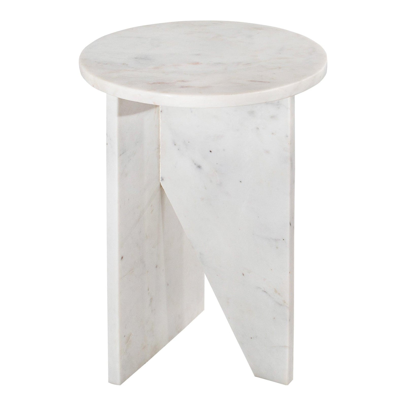 Moe's Home Collection - Grace Accent Table White Marble - PJ-1021-18 | American Home Furniture