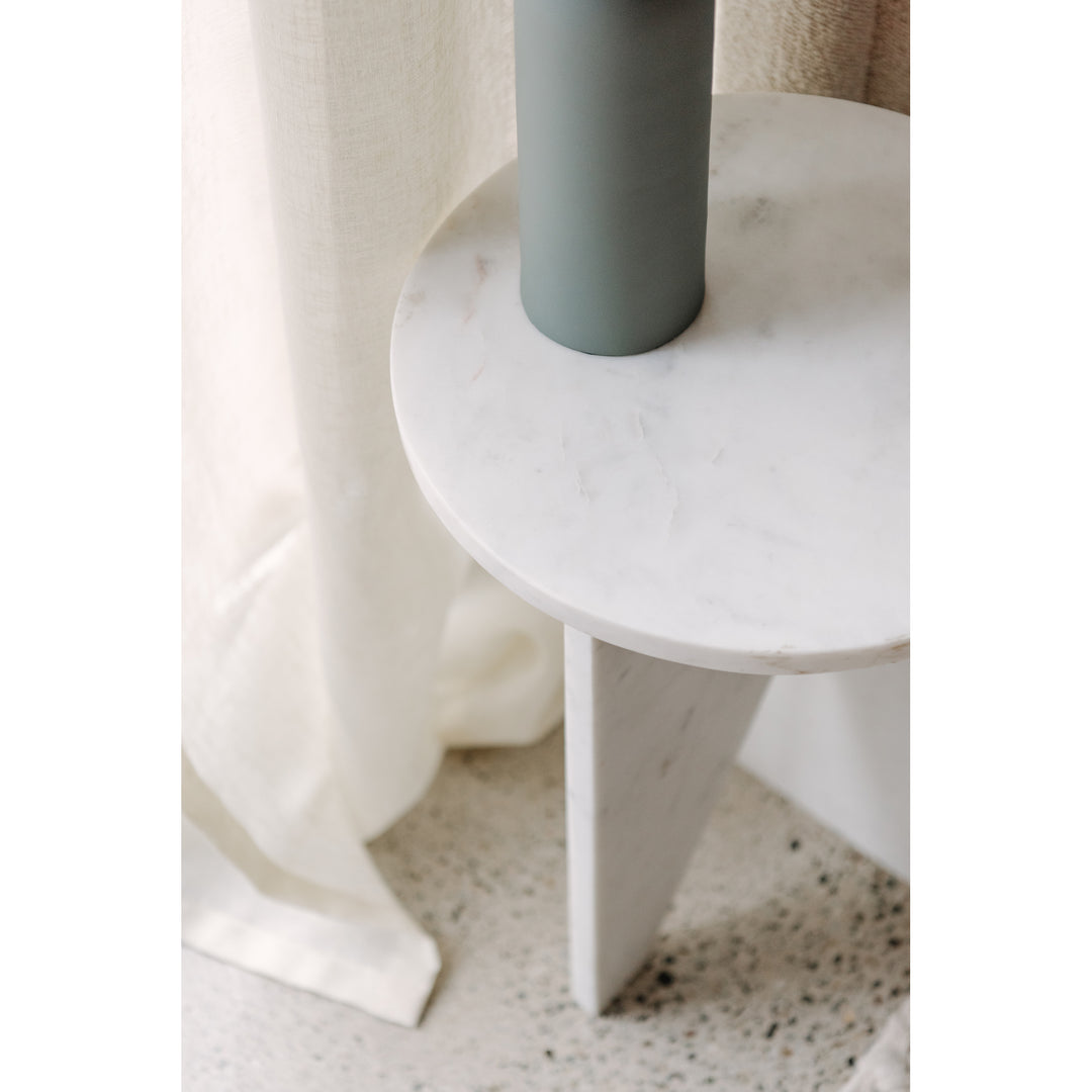 American Home Furniture | Moe's Home Collection - Grace Accent Table White Marble