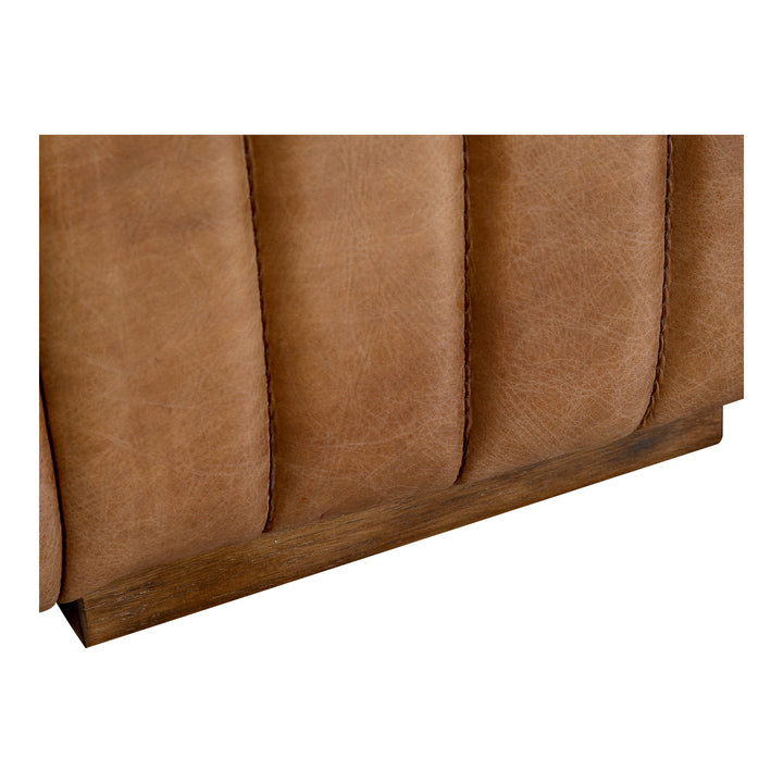 American Home Furniture | Moe's Home Collection - Castle Sofa Open Road Brown Leather