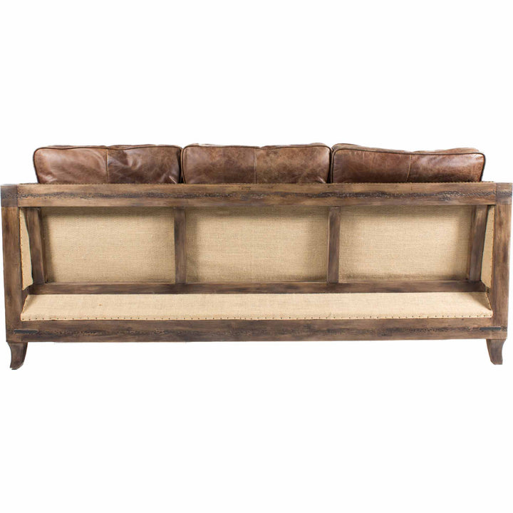 American Home Furniture | Moe's Home Collection - Darlington Sofa Grazed Brown Leather