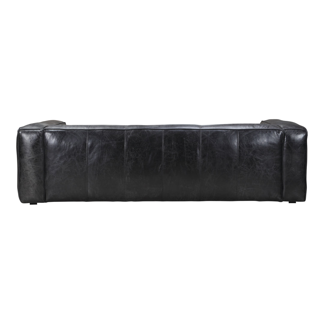 American Home Furniture | Moe's Home Collection - Kirby Sofa Darkstar Black Leather