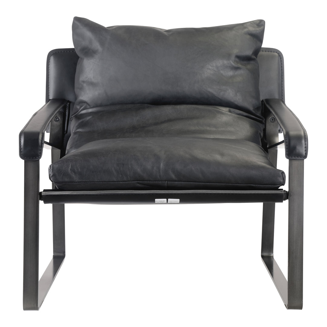 American Home Furniture | Moe's Home Collection - Connor Club Chair Onyx Black Leather