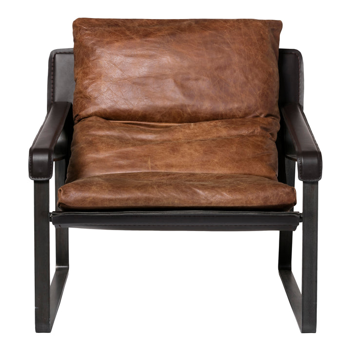 American Home Furniture | Moe's Home Collection - Connor Club Chair Open Road Brown Leather