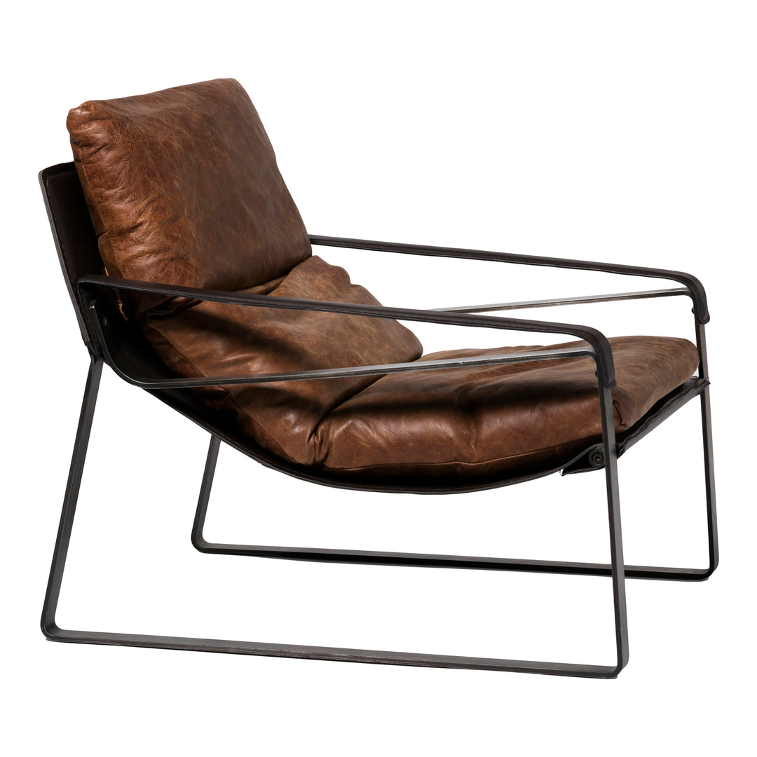 American Home Furniture | Moe's Home Collection - Connor Club Chair Open Road Brown Leather