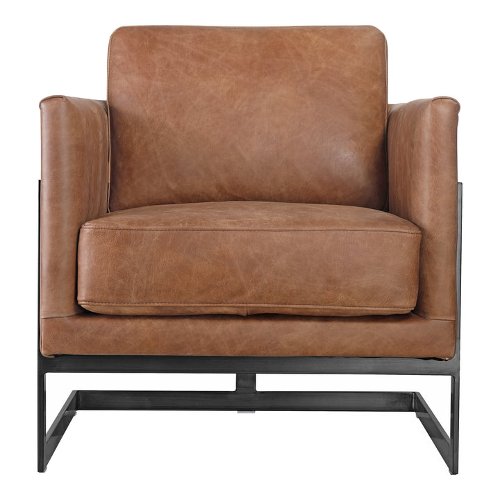 American Home Furniture | Moe's Home Collection - Luxley Club Chair Open Road Brown Leather
