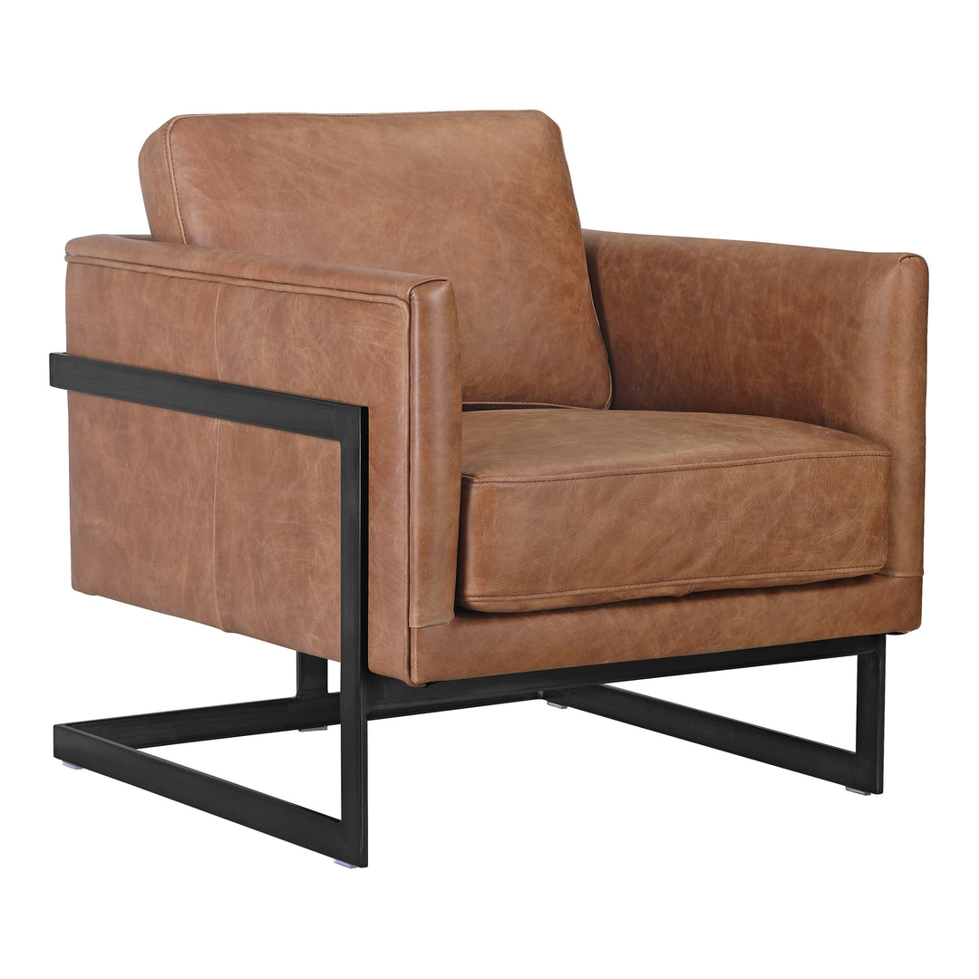 American Home Furniture | Moe's Home Collection - Luxley Club Chair Open Road Brown Leather