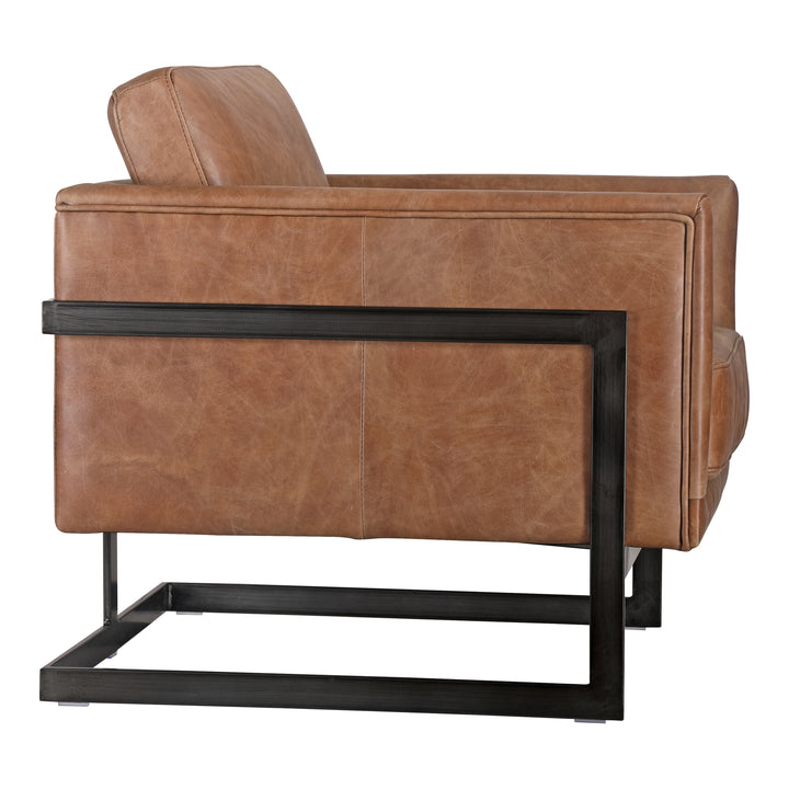 American Home Furniture | Moe's Home Collection - Luxley Club Chair Open Road Brown Leather