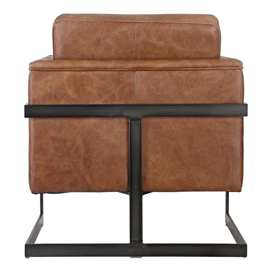 American Home Furniture | Moe's Home Collection - Luxley Club Chair Open Road Brown Leather