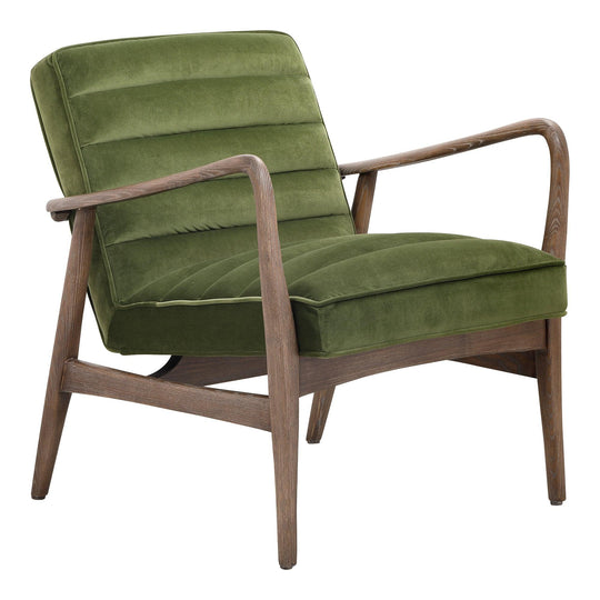 Moe's Home Collection - Anderson Arm Chair Dark Ivy Velvet - PK-1098-27 | American Home Furniture