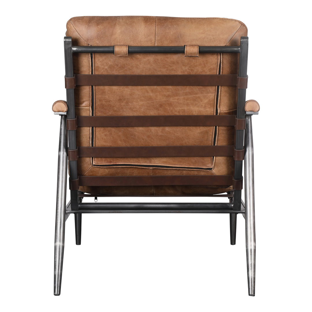 American Home Furniture | Moe's Home Collection - Shubert Accent Chair Open Road Brown Leather