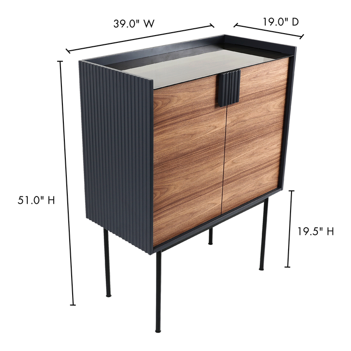 American Home Furniture | Moe's Home Collection - Yasmin Bar Cabinet