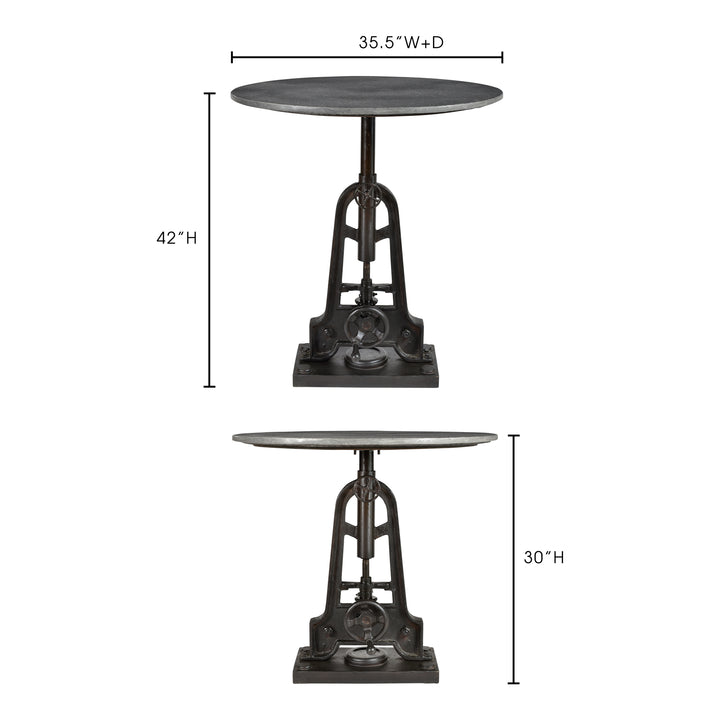 American Home Furniture | Moe's Home Collection - Delaware Adjustable Café Table