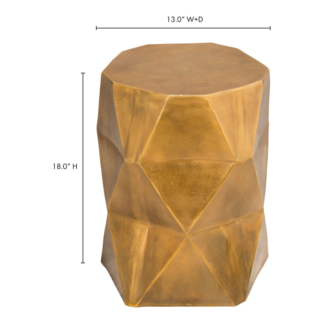 American Home Furniture | Moe's Home Collection - Quintus Accent Table Antique Brass