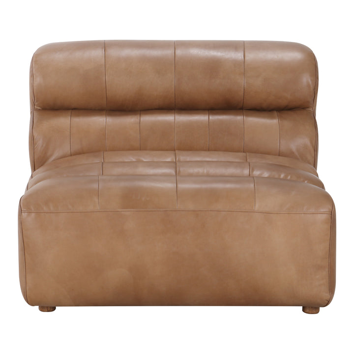 American Home Furniture | Moe's Home Collection - Ramsay Leather Slipper Chair Tan