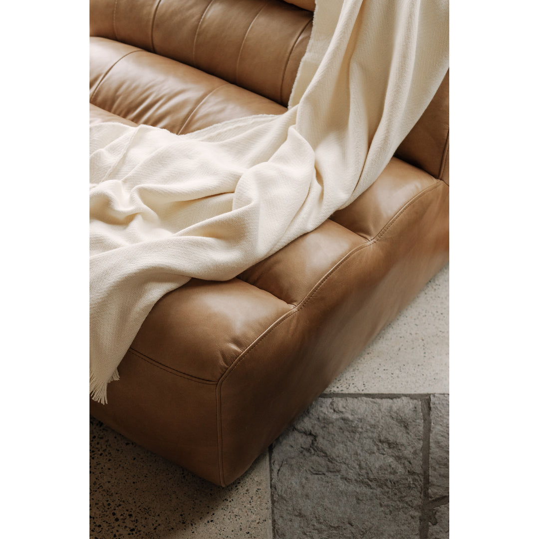 American Home Furniture | Moe's Home Collection - Ramsay Leather Slipper Chair Tan