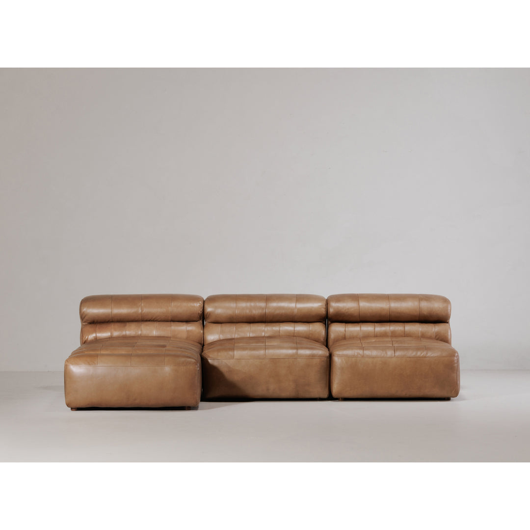 American Home Furniture | Moe's Home Collection - Ramsay Leather Slipper Chair Tan