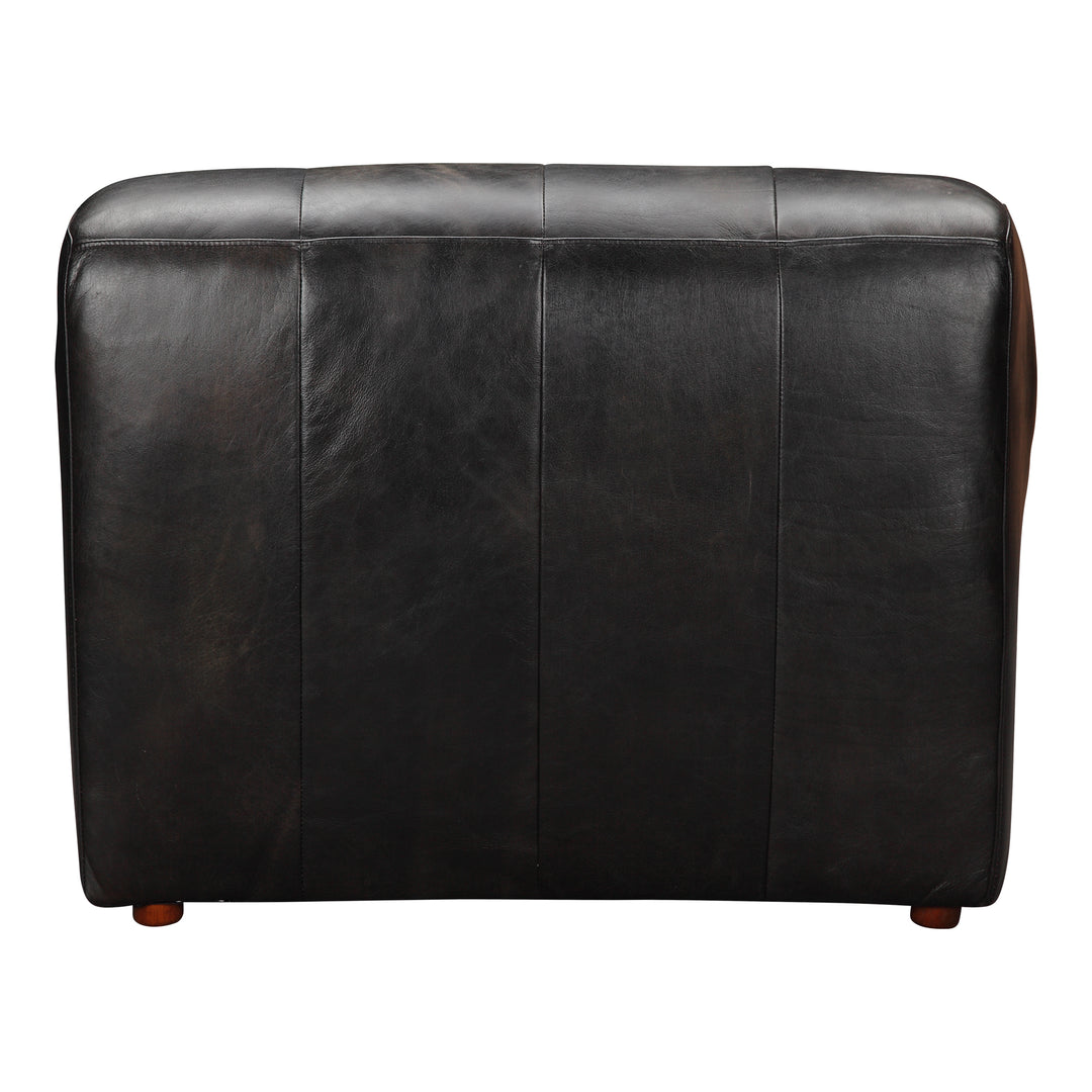 American Home Furniture | Moe's Home Collection - Ramsay Leather Chaise Antique Black