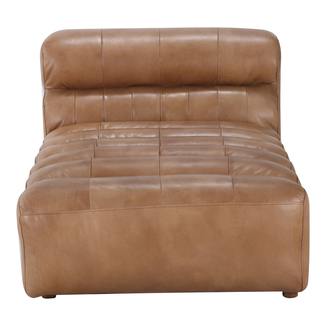 American Home Furniture | Moe's Home Collection - Ramsay Leather Chaise Tan