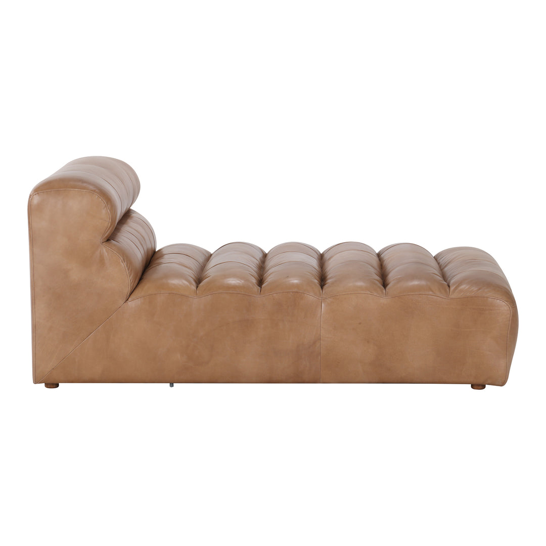 American Home Furniture | Moe's Home Collection - Ramsay Leather Chaise Tan