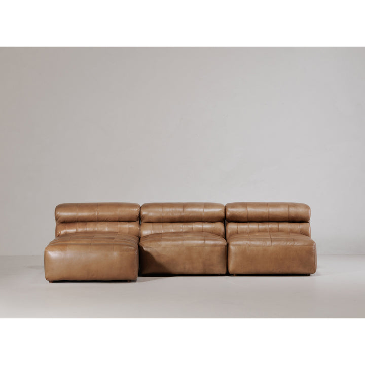 American Home Furniture | Moe's Home Collection - Ramsay Leather Chaise Tan