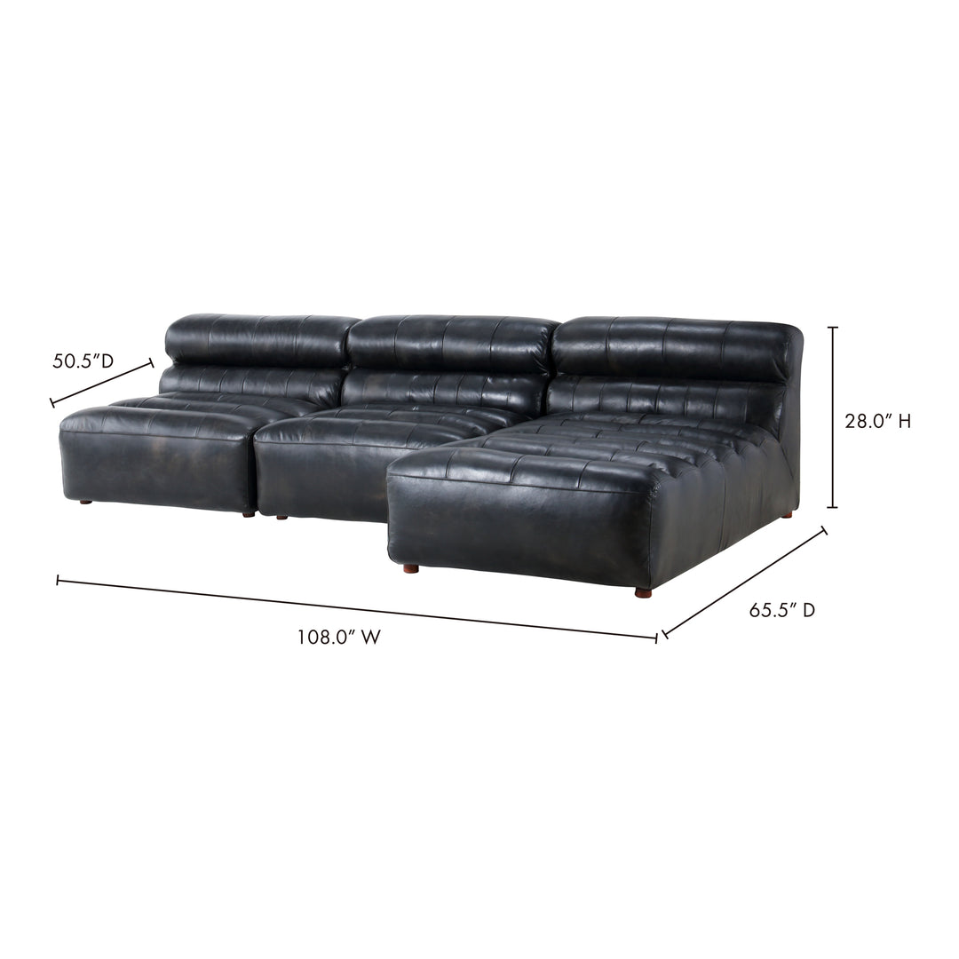 American Home Furniture | Moe's Home Collection - Ramsay Signature Modular Sectional Antique Black