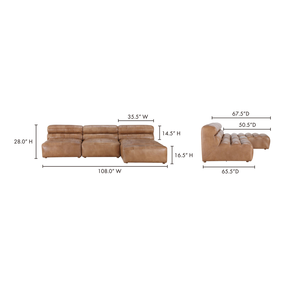 American Home Furniture | Moe's Home Collection - Ramsay Signature Modular Sectional Tan