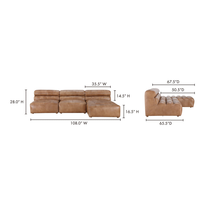 American Home Furniture | Moe's Home Collection - Ramsay Signature Modular Sectional Tan