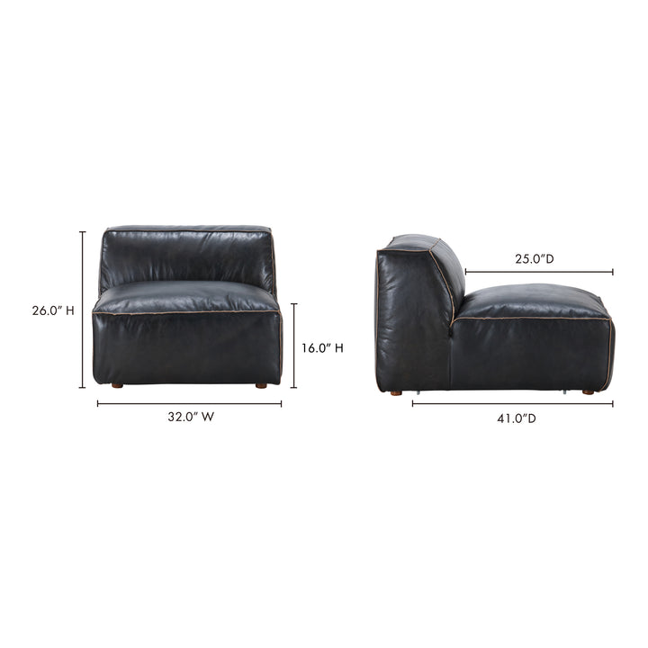 American Home Furniture | Moe's Home Collection - Luxe Slipper Chair Antique Black