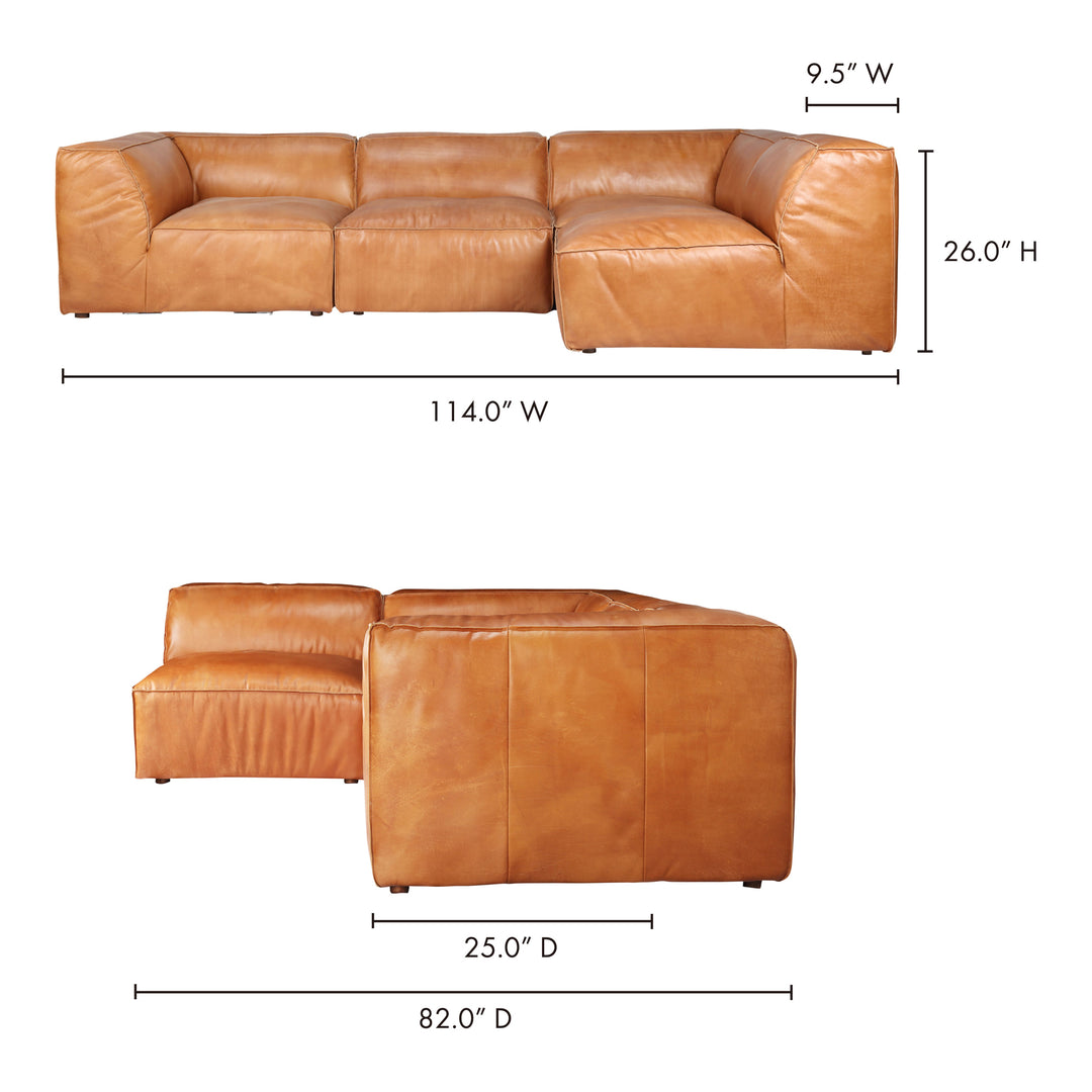 American Home Furniture | Moe's Home Collection - Luxe Signature Modular Sectional Tan