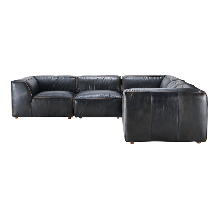 American Home Furniture | Moe's Home Collection - Luxe Classic L Modular Sectional Antique Black