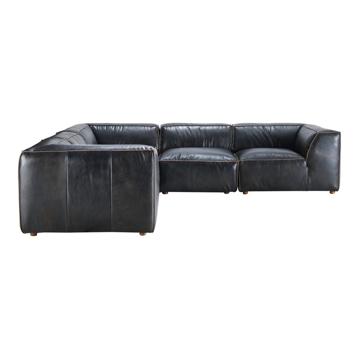 American Home Furniture | Moe's Home Collection - Luxe Classic L Modular Sectional Antique Black