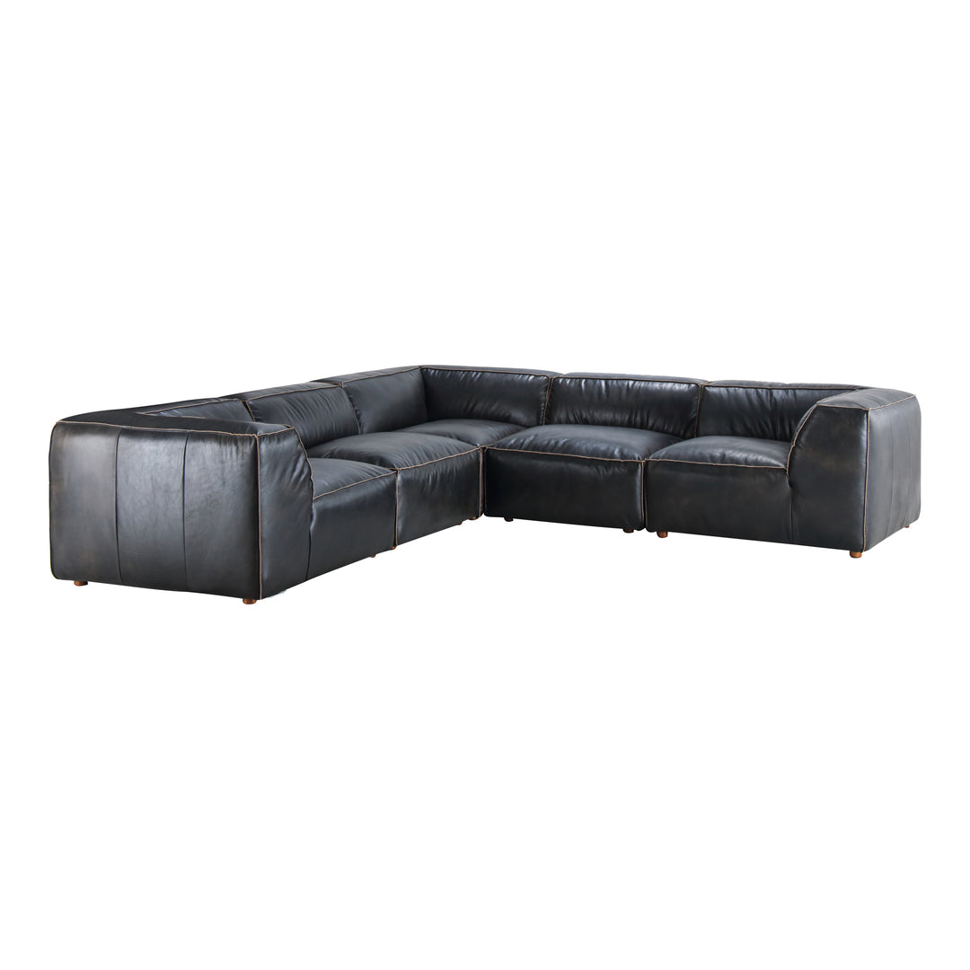 American Home Furniture | Moe's Home Collection - Luxe Classic L Modular Sectional Antique Black