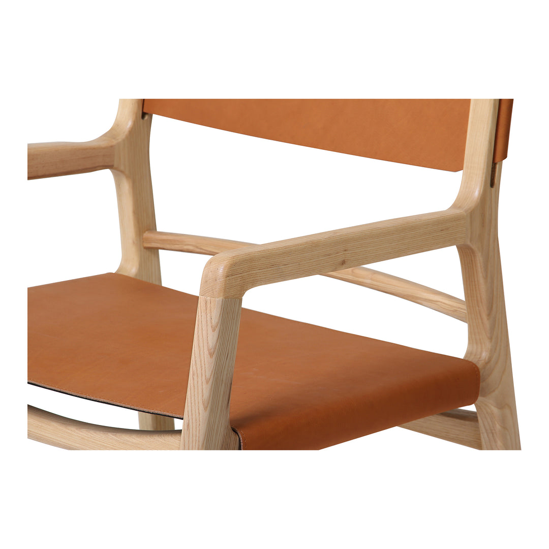 American Home Furniture | Moe's Home Collection - Kolding Chair Havana Tanned Leather