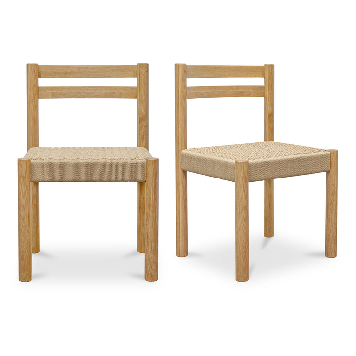 American Home Furniture | Moe's Home Collection - Finn Dining Chair Natural-Set Of Two