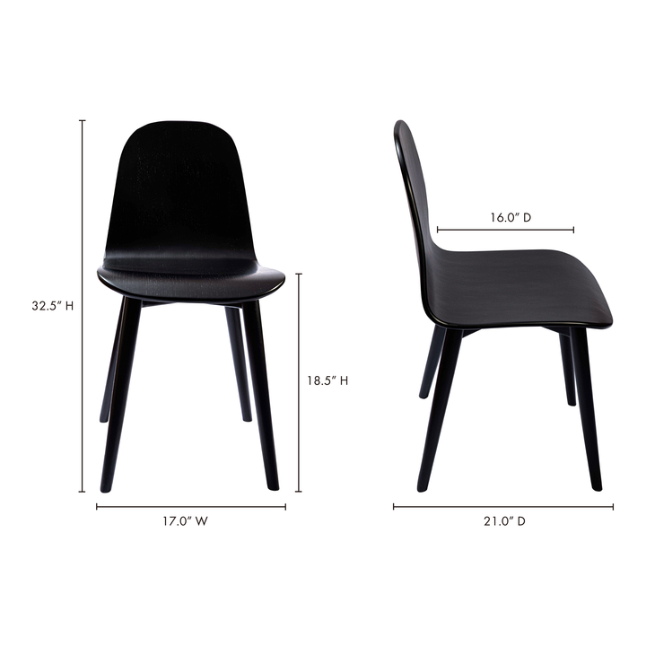 American Home Furniture | Moe's Home Collection - Lissi Dining Chair Black