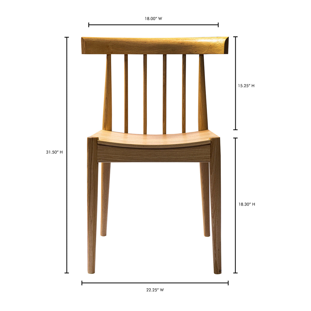 American Home Furniture | Moe's Home Collection - Day Dining Chair Natural