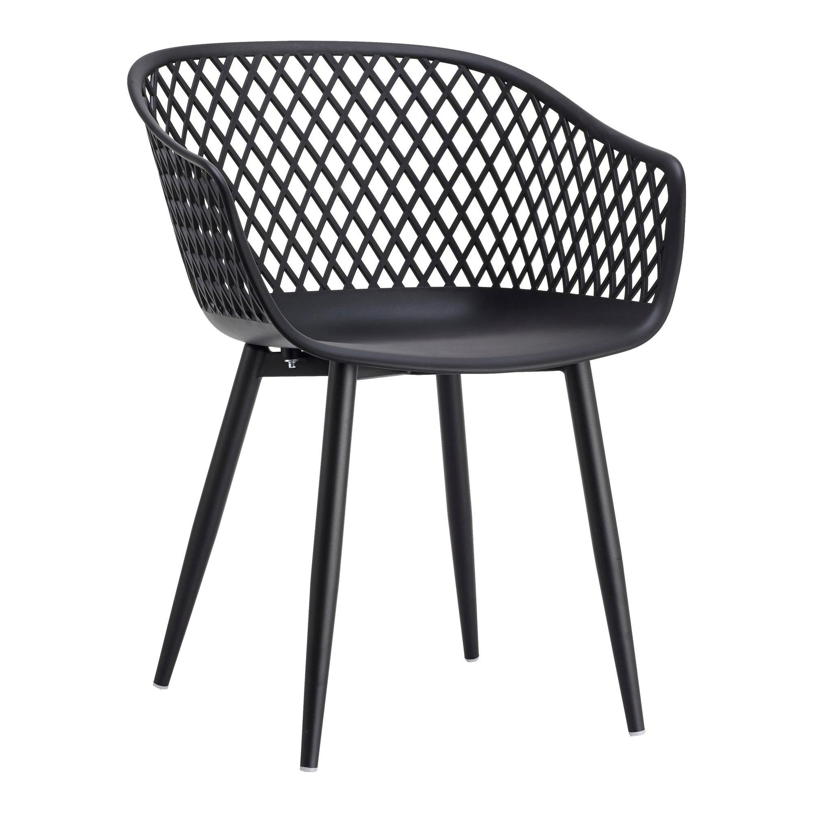 Moe's Home Collection - Piazza Outdoor Chair Black - Set Of Two - QX-1001-02 | American Home Furniture