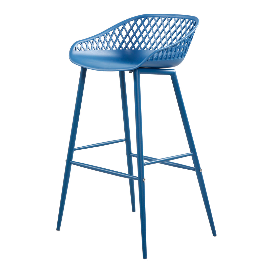 American Home Furniture | Moe's Home Collection - Piazza Outdoor Barstool Blue-Set Of Two