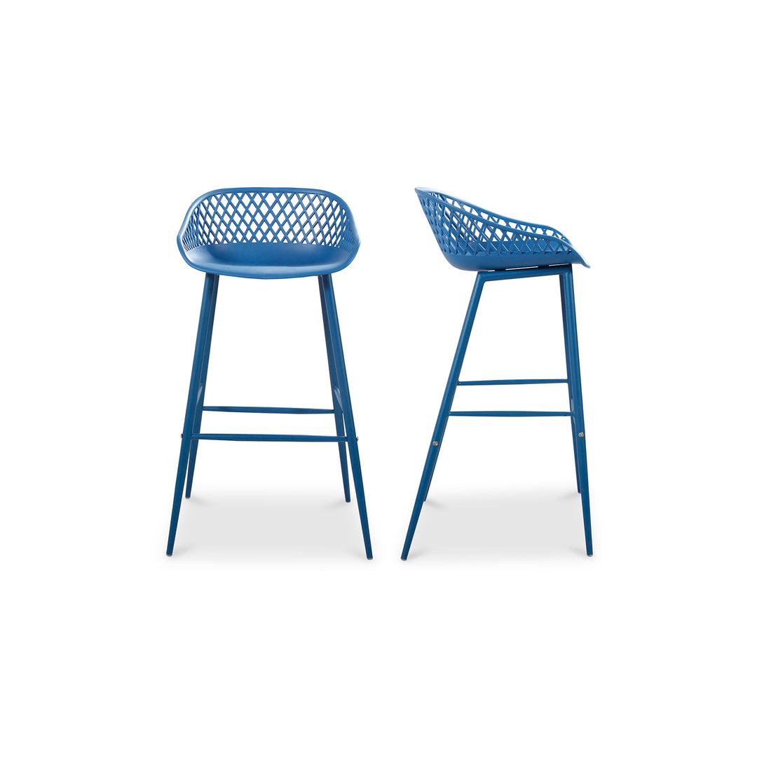 American Home Furniture | Moe's Home Collection - Piazza Outdoor Barstool Blue-Set Of Two