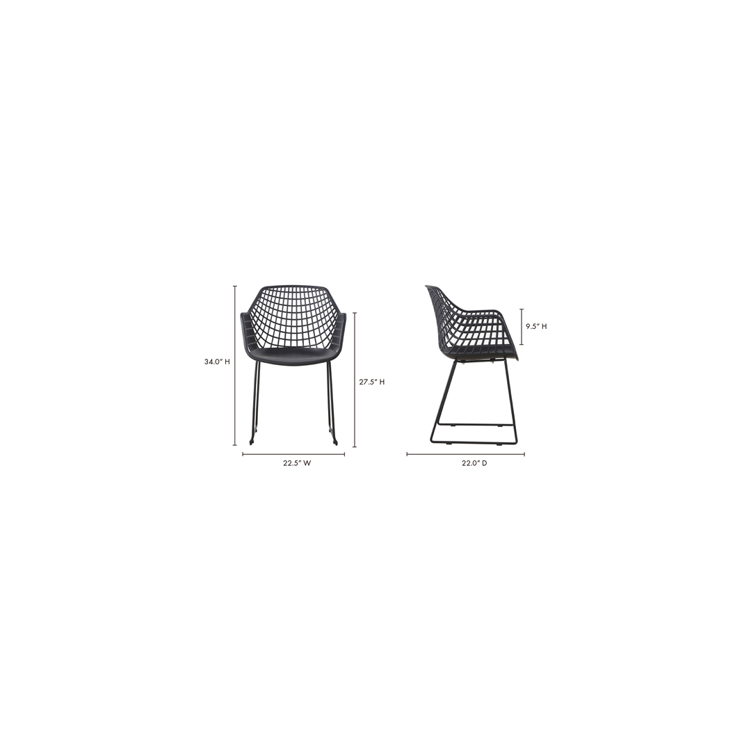 American Home Furniture | Moe's Home Collection - Honolulu Chair Black-Set Of Two