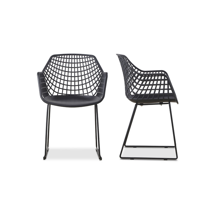 American Home Furniture | Moe's Home Collection - Honolulu Chair Black-Set Of Two