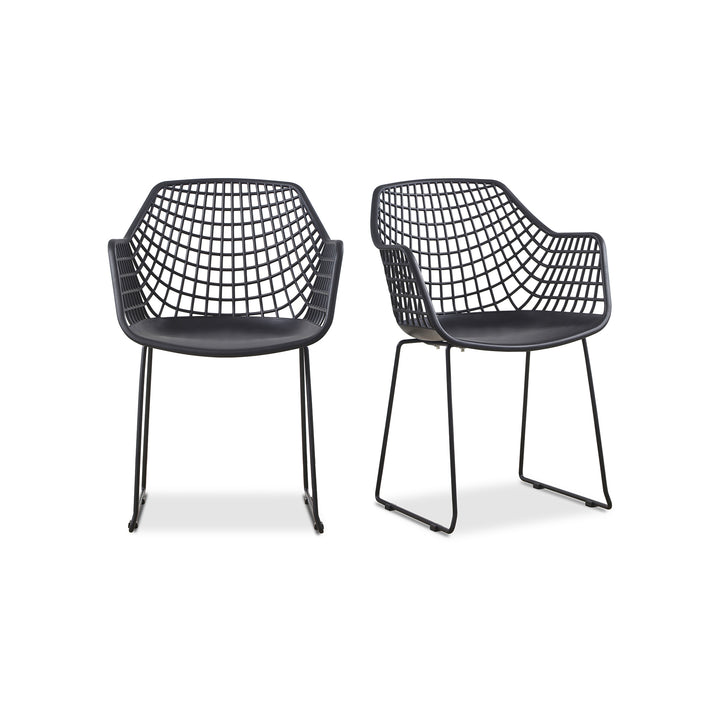 American Home Furniture | Moe's Home Collection - Honolulu Chair Black-Set Of Two