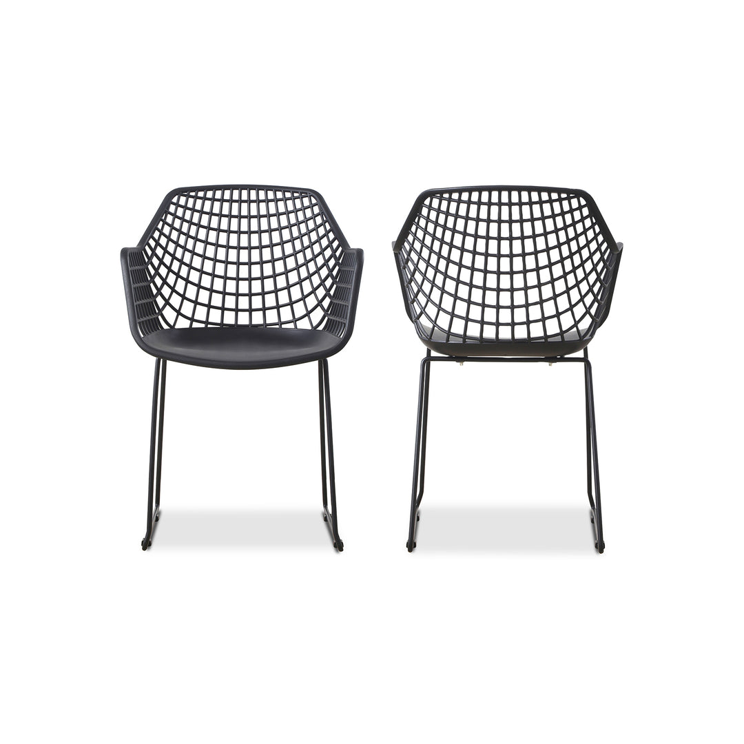 American Home Furniture | Moe's Home Collection - Honolulu Chair Black-Set Of Two