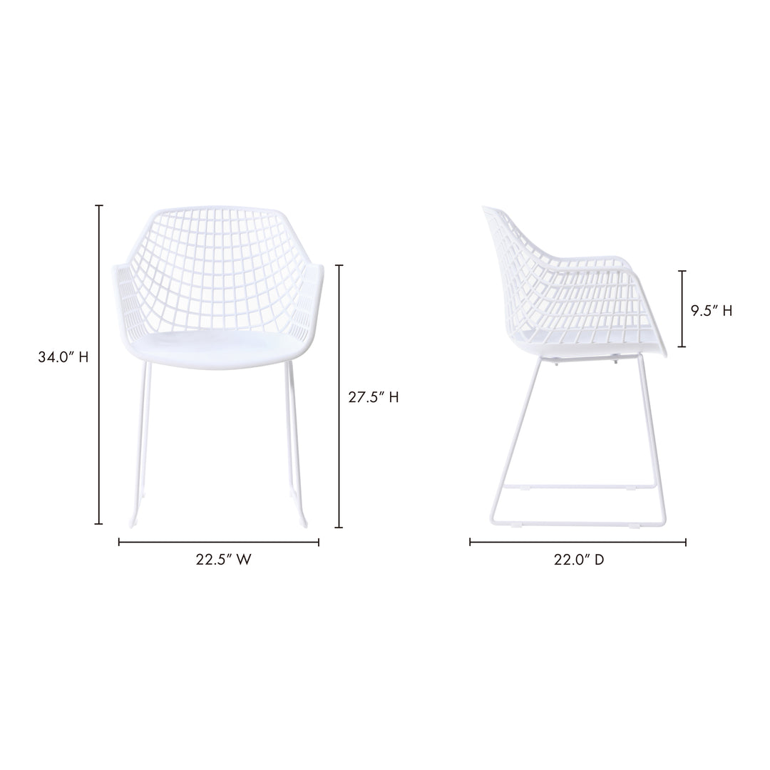 American Home Furniture | Moe's Home Collection - Honolulu Chair White-Set Of Two