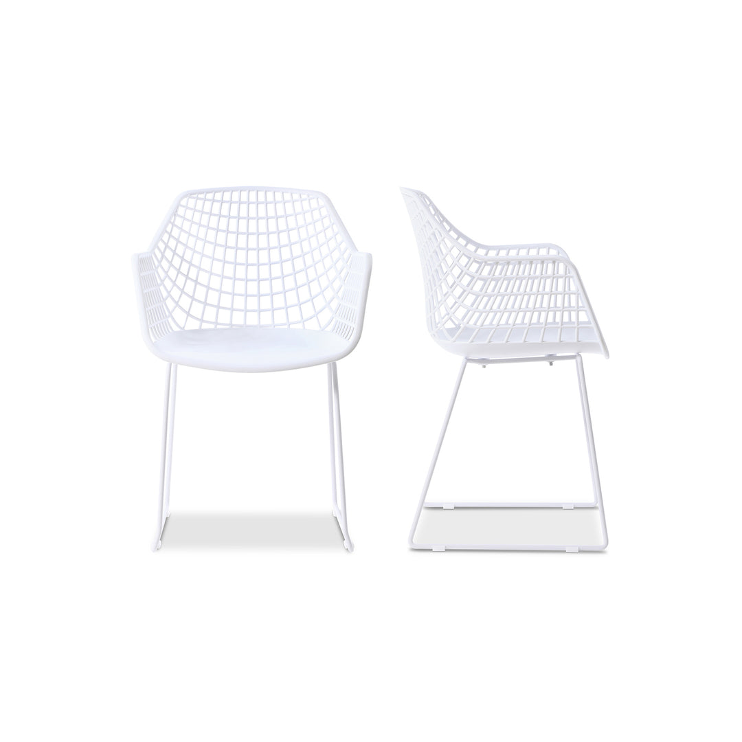 American Home Furniture | Moe's Home Collection - Honolulu Chair White-Set Of Two