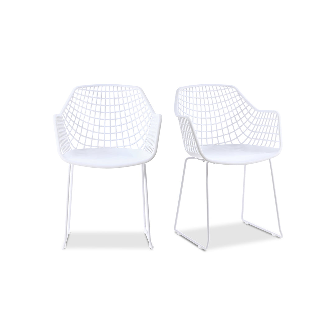 American Home Furniture | Moe's Home Collection - Honolulu Chair White-Set Of Two