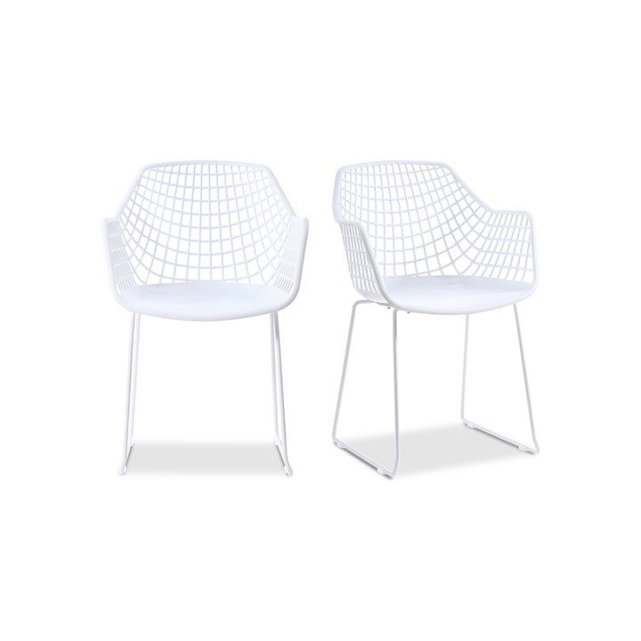 American Home Furniture | Moe's Home Collection - Honolulu Chair White-Set Of Two