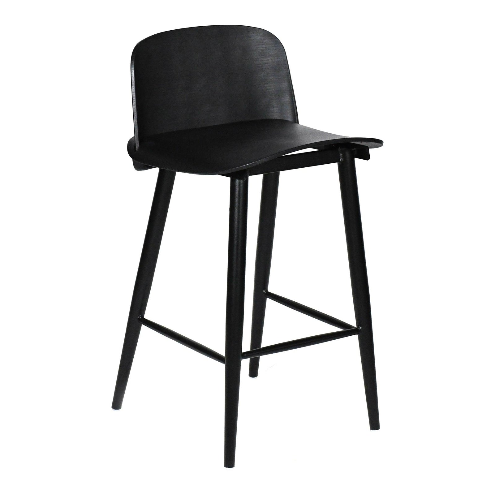 Moe's Home Collection - Looey Counter Stool Black - Set Of Two - QX-1008-02 | American Home Furniture
