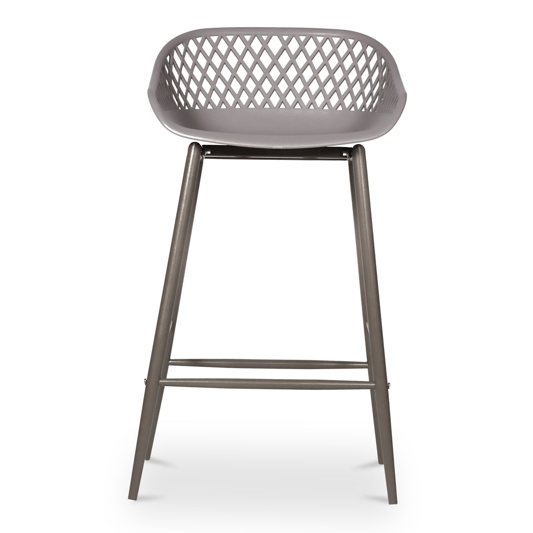 American Home Furniture | Moe's Home Collection - Piazza Outdoor Counter Stool Grey-Set Of Two